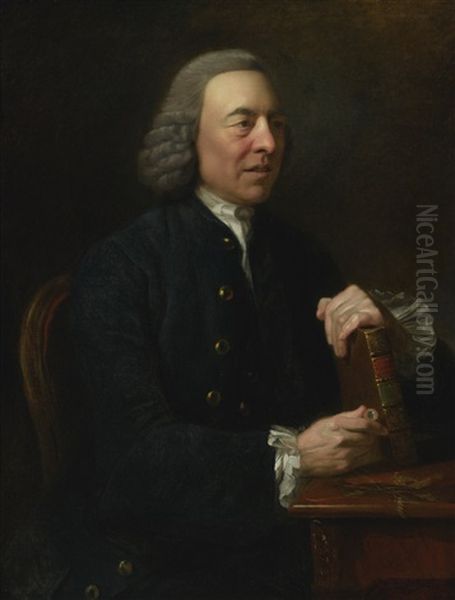 Portrait Of Benjamin Stillingfleet (1702-1771) Oil Painting by Johann Joseph Zoffany