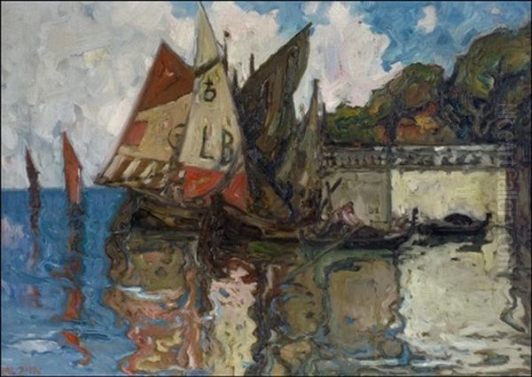 Aihe Venetsiasta - Motiv Fran Venedig Oil Painting by Emil Karl Zoir