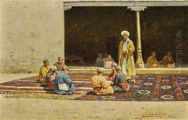 Madrasah Oil Painting by Richard Karlovich Zommer