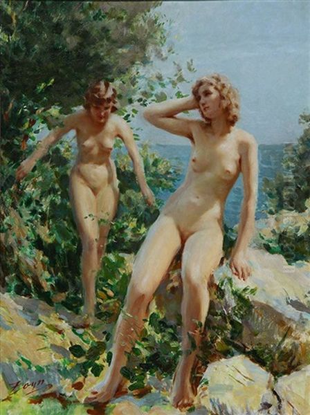 Bathers Oil Painting by Anders Zorn