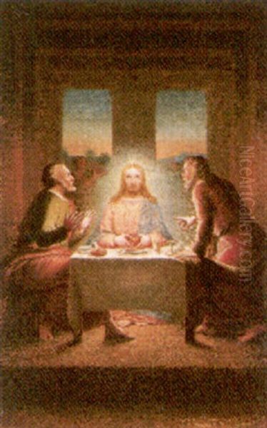 The Supper At Emmaus Oil Painting by Ignazio Zotti