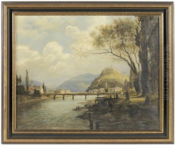 Blick Richtung Norden Oil Painting by Adolf Zrdazila