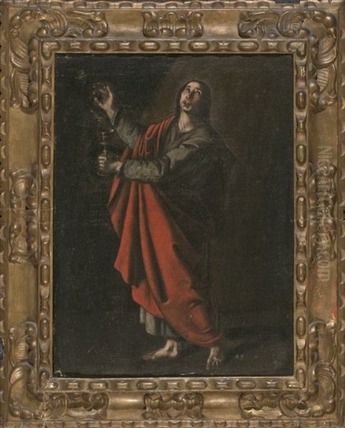 San Juan Evangelista Oil Painting by Francisco de Zubaran