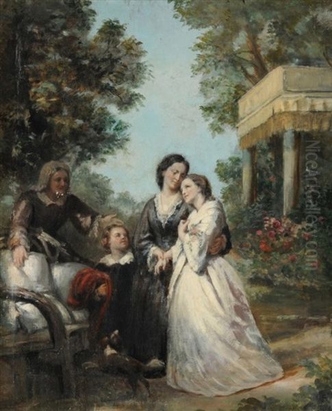 Die Genesende Oil Painting by Fritz Zuber-Buehler