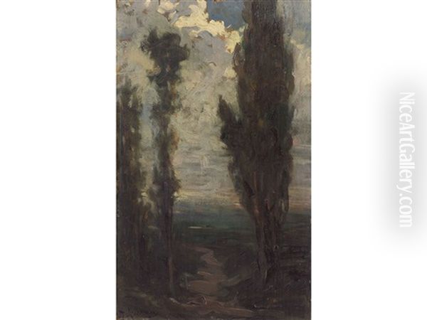 Paesaggio Oil Painting by Arnaldo Zuccari