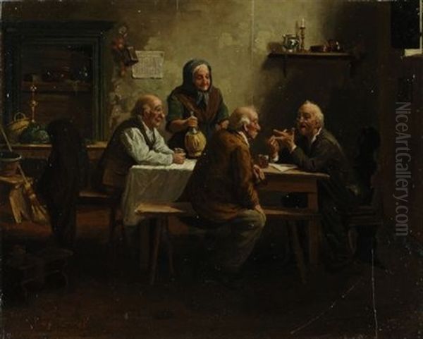 Il Racconto Oil Painting by Luigi Zuccoli