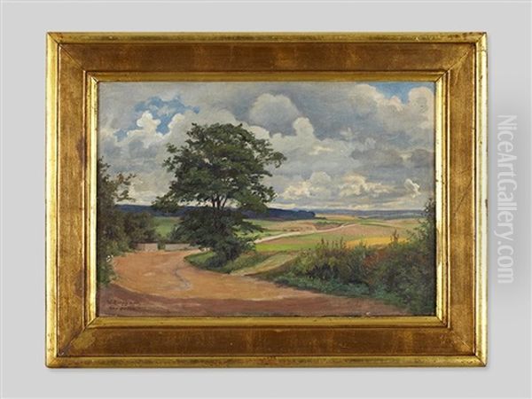 Landscape Near Garzigar Oil Painting by Walter Zuchors