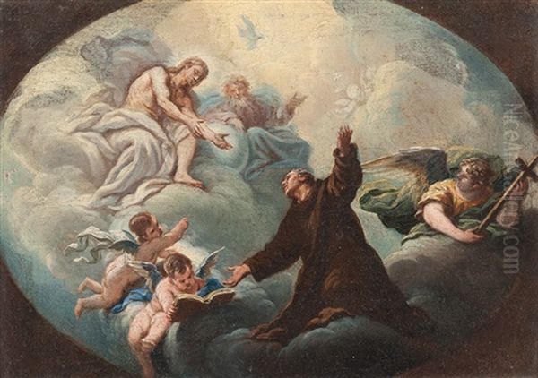 Apotheosis Of St. Frances Oil Painting by Francesco Zugno the Younger