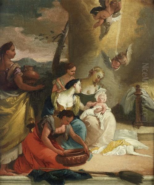 The Finding Of Moses Oil Painting by Francesco Zugno the Younger