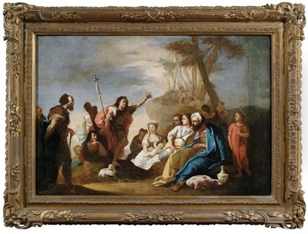 Die Predigt Johannes Des Taufers Oil Painting by Francesco Zugno the Younger