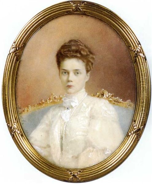 Xenia, Grande-duchesse De Russie Oil Painting by Vassilj Zuiev