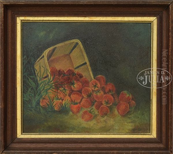 Spilled Strawberries Oil Painting by Abbie Luella Zuill