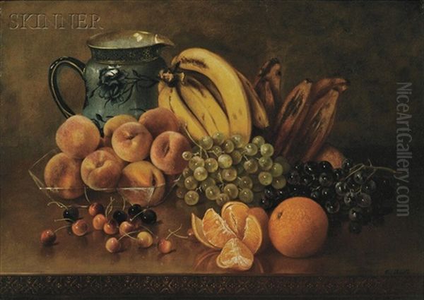 Still Life With Bananas And Plantains Oil Painting by Abbie Luella Zuill