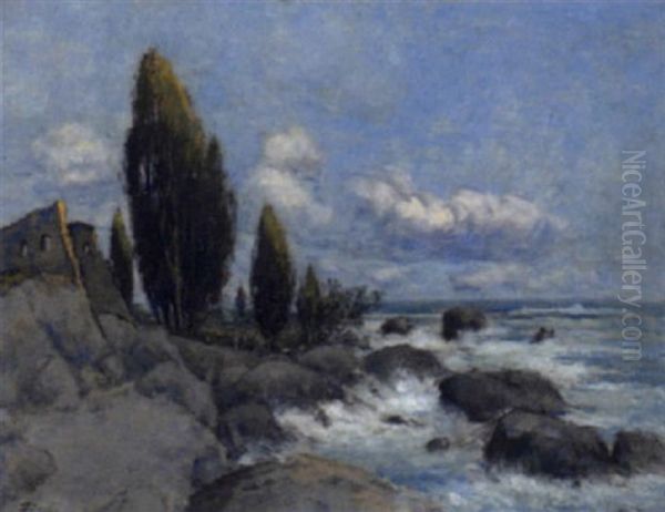 Kustenlandschaft Oil Painting by Andor Zuellich von Zuellborn