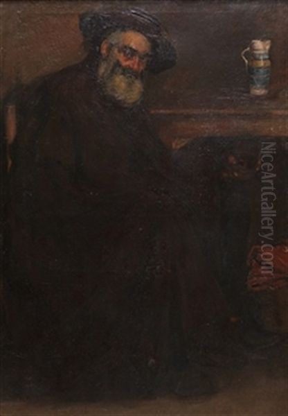 Segoviano Oil Painting by Ignacio Zuloaga Y Zabaleta