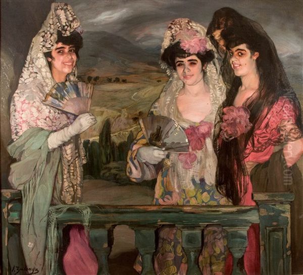 Mis Primas by Ignacio Zuloaga Y Zabaleta