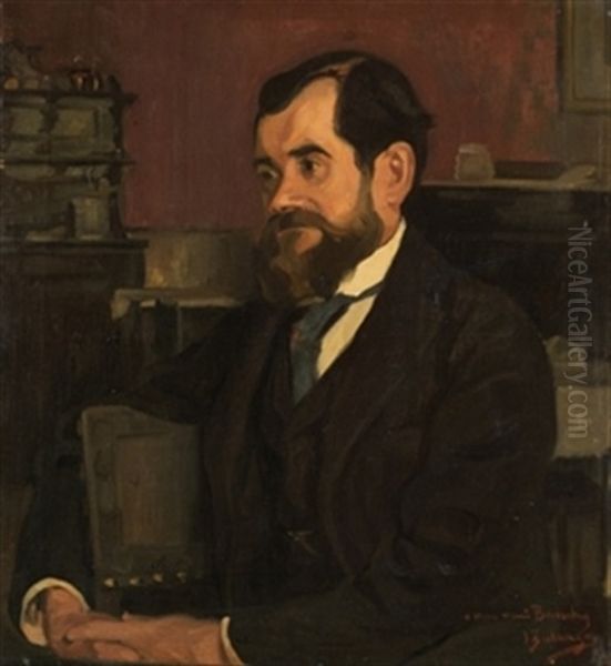 Retrato De Caballero Oil Painting by Ignacio Zuloaga Y Zabaleta