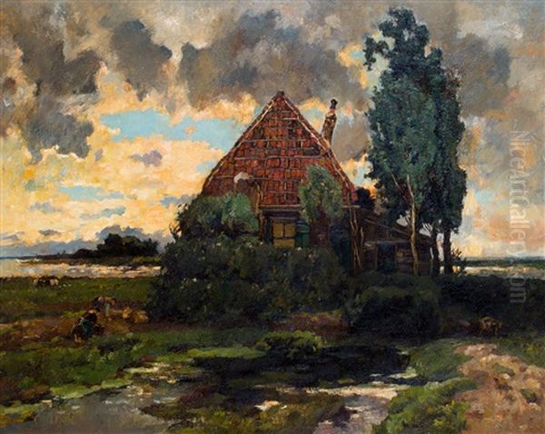 Huisje Van Hoorn Oil Painting by Willem de Zwart