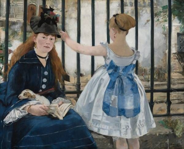 The Railway, 1873 Oil Painting by Edouard Manet