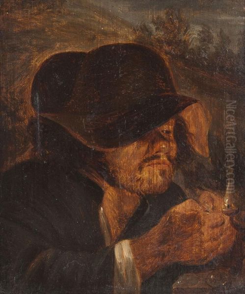 Der Raucher Oil Painting by Adriaen Brouwer