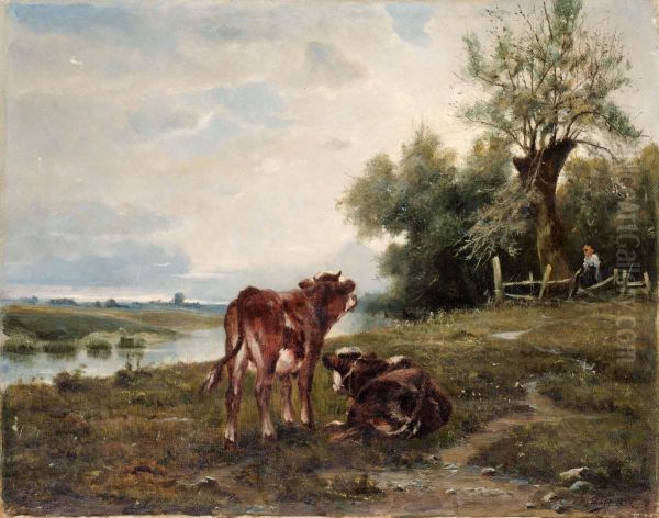 Ivanovich Brovar Oil Painting by Jakov Ivanovic Brovar