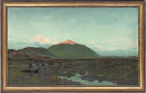 Ben Cruachan At Ebb Of Day Oil Painting by Alexander Kellock Brown