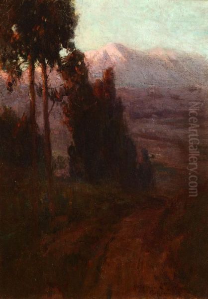 Twilight O'er The Valley Oil Painting by Benjamin Chambers Brown