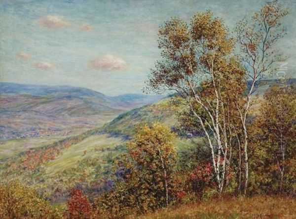 ''over The Hills And Far Away'' Oil Painting by Carroll Butler Brown