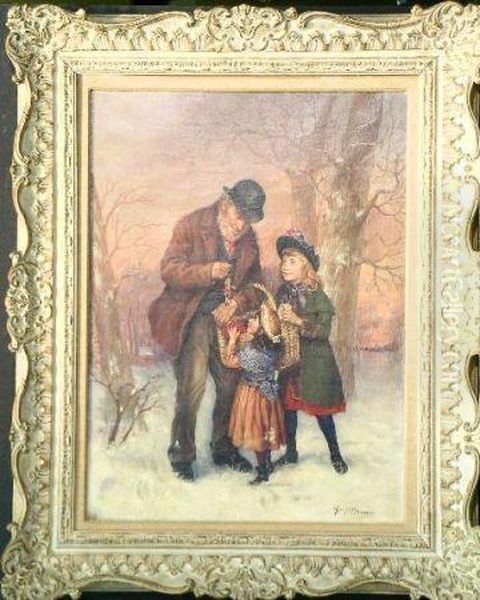 The Doll Seller Oil Painting by George Brown