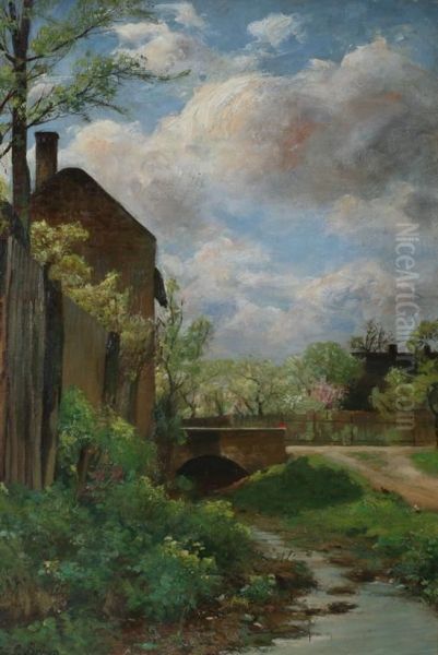 The Old Mill Oil Painting by George Loring Brown