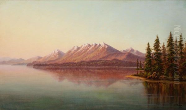 Lake Tahoe From Lake Tahoe City Oil Painting by Grafton Tyler Brown