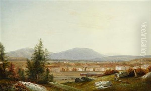 View Of Conway, New Hampshire Oil Painting by Harrison Bird Brown