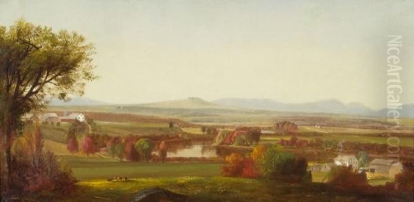 On The Kennebec Oil Painting by Harrison Bird Brown