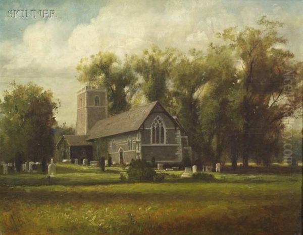 The Country Chapel Oil Painting by Harrison Bird Brown