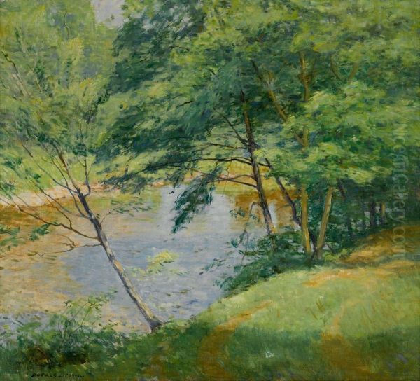 Midsummer Oil Painting by Horace Brown