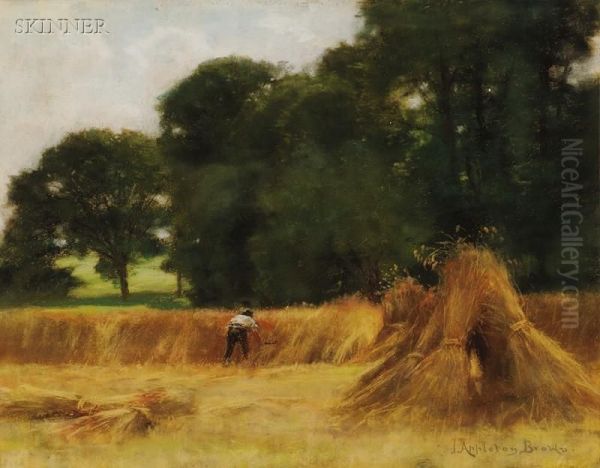 Haying Oil Painting by John Appleton Brown