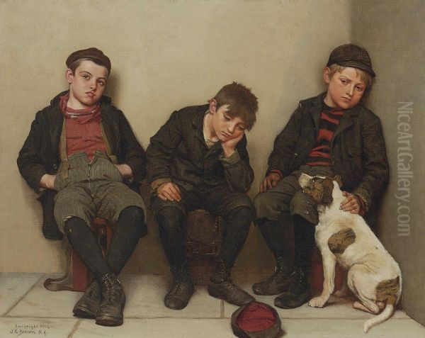 In Hard Luck Oil Painting by John George Brown