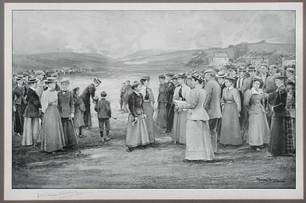 Ladies Championship Gullane Oil Painting by Michael Brown