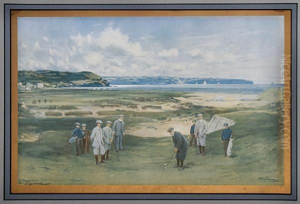 Westward Ho!, The Fourth Hole Oil Painting by Michael Brown