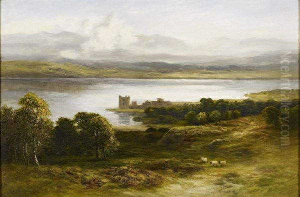 Kilchurn Castle Oil Painting by William Beattie Brown