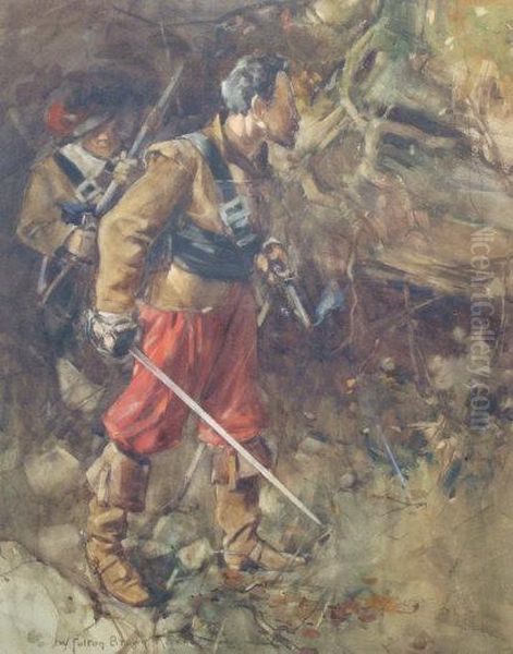 The Ambush Oil Painting by William Fulton Brown