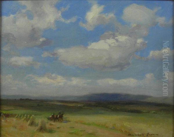 Through The Fields Oil Painting by William Mason Brown