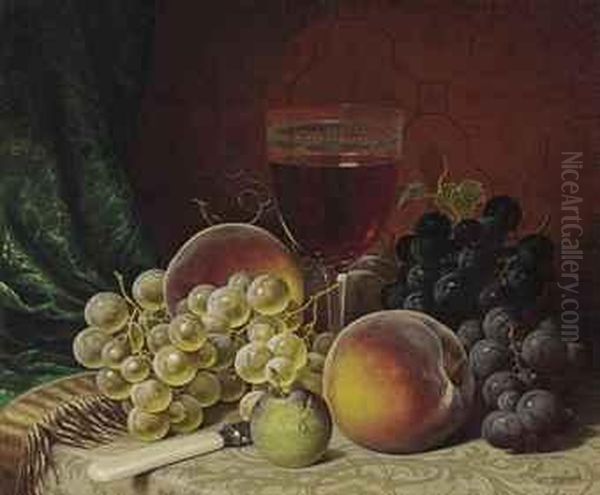 Fruit Oil Painting by William Mason Brown