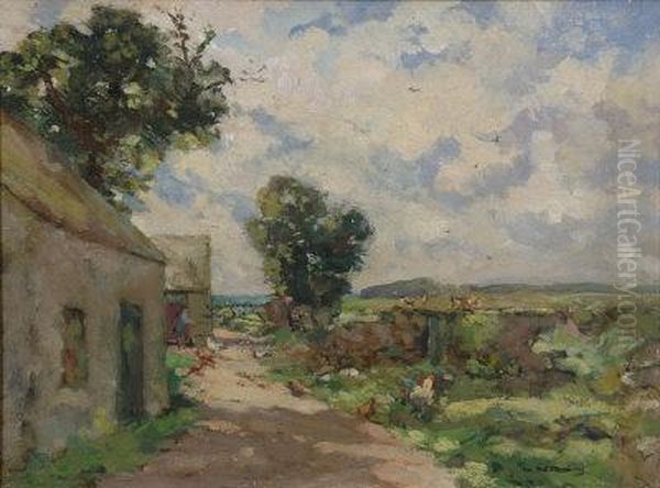 Cornish Farmstead. Oil Painting by William Todd Brown