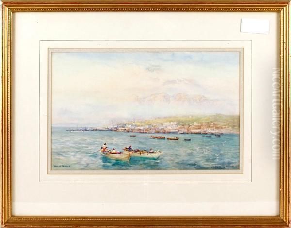 Santa Cruz, Tenerife Oil Painting by Alfred J. Warne Browne