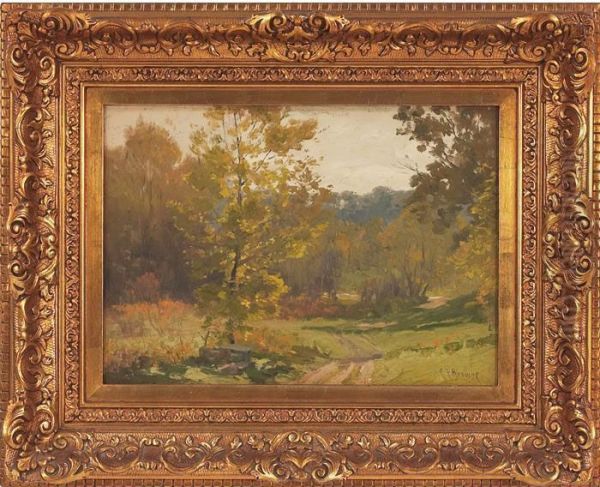 The Roadway Oil Painting by Charles Francis Browne