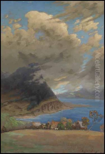 Gaspe Landscape Oil Painting by Joseph Archibald Browne