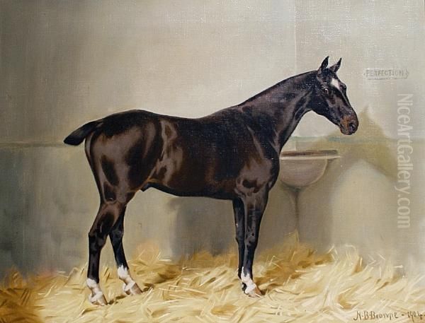 A Portrait Of 'perfection' Oil Painting by Nassau Blair Browne