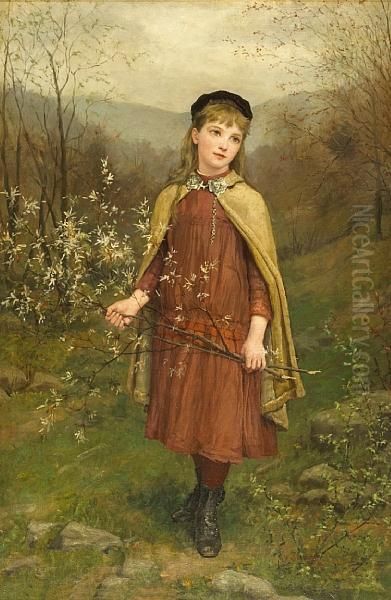 Innocence Oil Painting by Jennie Augusta Brownscombe