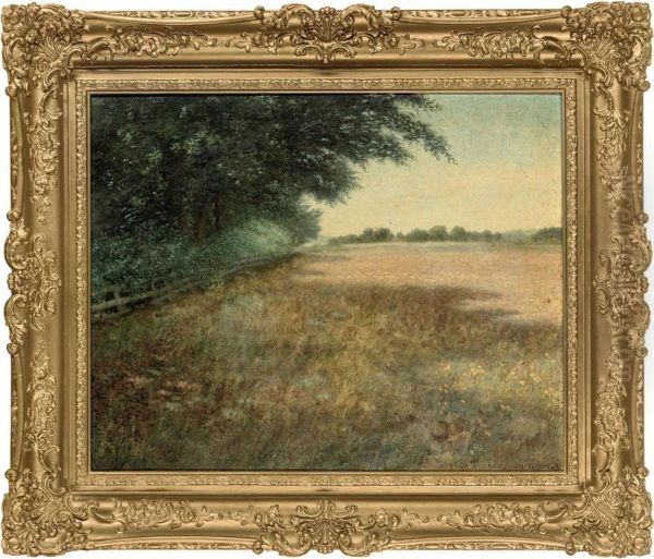 The Corner Of A Field Oil Painting by Edward Bruce